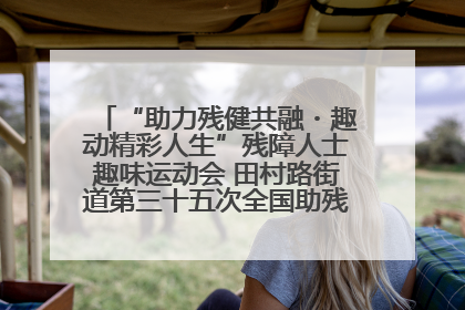 “助力残健共融・趣动精彩人生”残障人士趣味运动会 田村路街道第三十五次全国助残日主题活动圆满举办