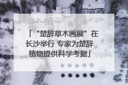 “楚辞草木画展”在长沙举行 专家为楚辞植物提供科学考据