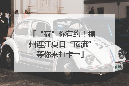 “荷”你有约！福州连江夏日“顶流”等你来打卡→