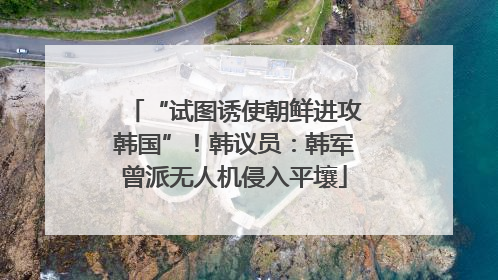 “试图诱使朝鲜进攻韩国”！韩议员：韩军曾派无人机侵入平壤