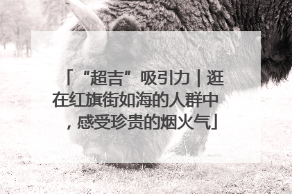 “超吉”吸引力｜逛在红旗街如海的人群中，感受珍贵的烟火气