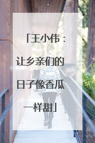 王小伟：让乡亲们的日子像香瓜一样甜