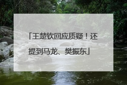 王楚钦回应质疑！还提到马龙、樊振东