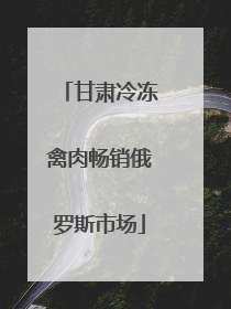 甘肃冷冻禽肉畅销俄罗斯市场