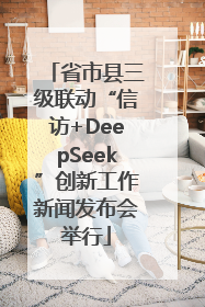 省市县三级联动“信访+DeepSeek”创新工作新闻发布会举行
