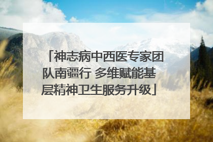 神志病中西医专家团队南疆行 多维赋能基层精神卫生服务升级