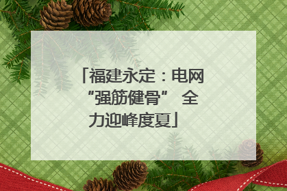 福建永定：电网“强筋健骨” 全力迎峰度夏