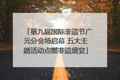 第九届国际非遗节广元分会场启幕 五大主题活动点燃非遗盛宴