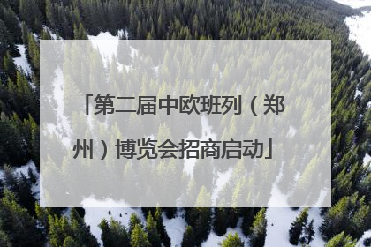 第二届中欧班列（郑州）博览会招商启动