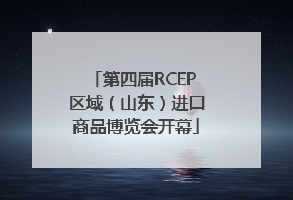 第四届RCEP区域（山东）进口商品博览会开幕