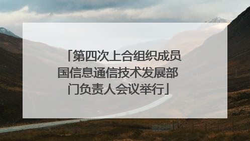 第四次上合组织成员国信息通信技术发展部门负责人会议举行