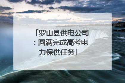 罗山县供电公司：圆满完成高考电力保供任务