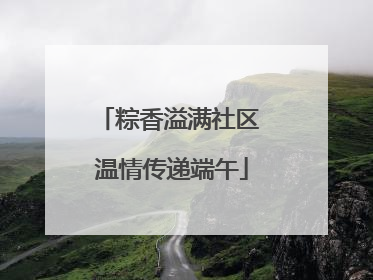 粽香溢满社区 温情传递端午