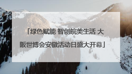 绿色赋能 智创皖美生活 大阪世博会安徽活动日盛大开幕