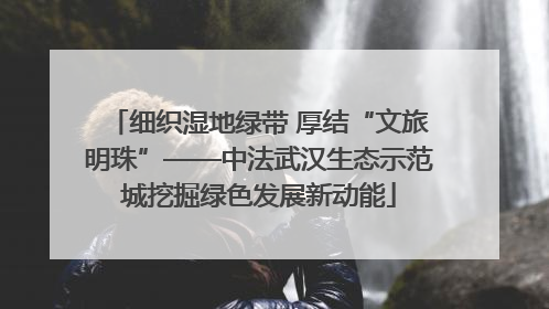 细织湿地绿带 厚结“文旅明珠”——中法武汉生态示范城挖掘绿色发展新动能
