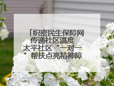 织密民生保障网 传递社区温度 太平社区“一对一”帮扶点亮精神障碍患者希望
