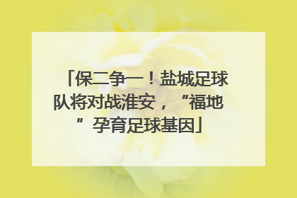 保二争一！盐城足球队将对战淮安，“福地”孕育足球基因
