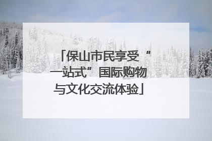 保山市民享受“一站式”国际购物与文化交流体验