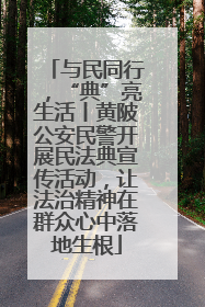 与民同行，“典”亮生活丨黄陂公安民警开展民法典宣传活动，让法治精神在群众心中落地生根