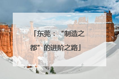 东莞：“制造之都”的进阶之路