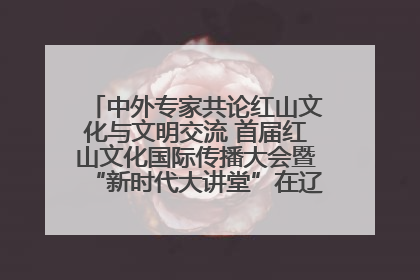 中外专家共论红山文化与文明交流 首届红山文化国际传播大会暨“新时代大讲堂”在辽宁朝阳举办