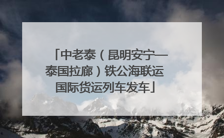 中老泰（昆明安宁—泰国拉廊）铁公海联运国际货运列车发车