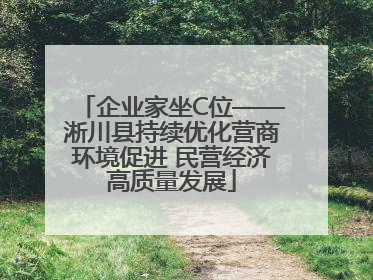 企业家坐C位——淅川县持续优化营商环境促进 民营经济高质量发展