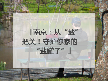 南京：从“盐”把关！守护你家的“盐罐子”