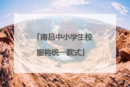 南昌中小学生校服将统一款式