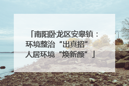 南阳卧龙区安皋镇：环境整治“出真招” 人居环境“焕新颜”