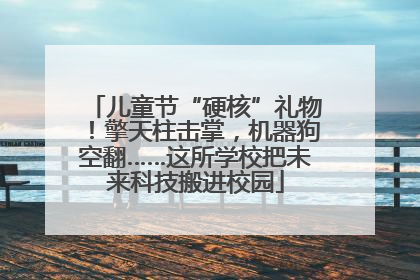 儿童节“硬核”礼物！擎天柱击掌，机器狗空翻……这所学校把未来科技搬进校园