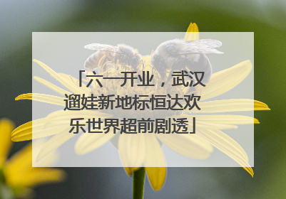 六一开业，武汉遛娃新地标恒达欢乐世界超前剧透