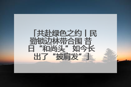 共赴绿色之约丨民勤锁边林带合围 昔日“和尚头”如今长出了“披肩发”