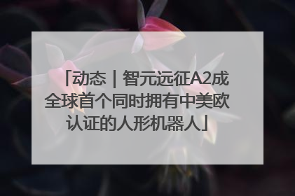 动态｜智元远征A2成全球首个同时拥有中美欧认证的人形机器人