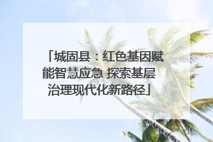 城固县：红色基因赋能智慧应急 探索基层治理现代化新路径