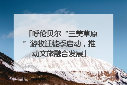 呼伦贝尔“三美草原”游牧迁徙季启动，推动文旅融合发展
