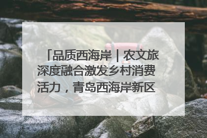 品质西海岸｜农文旅深度融合激发乡村消费活力，青岛西海岸新区的乡村振兴实践