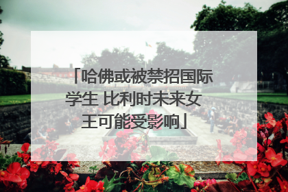 哈佛或被禁招国际学生 比利时未来女王可能受影响
