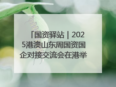国资驿站｜2025港澳山东周国资国企对接交流会在港举行；山东黄金成功在境外发行3亿美元绿色债券