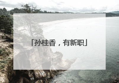 孙桂香，有新职