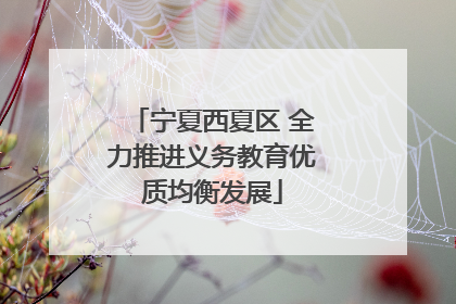 宁夏西夏区 全力推进义务教育优质均衡发展