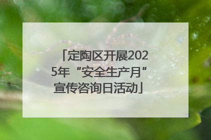 定陶区开展2025年“安全生产月”宣传咨询日活动