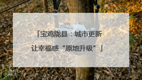 宝鸡陇县：城市更新 让幸福感“原地升级”