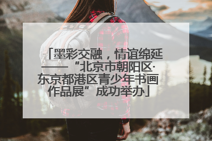 墨彩交融，情谊绵延——“北京市朝阳区·东京都港区青少年书画作品展”成功举办