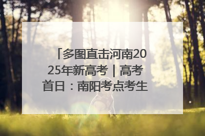 多图直击河南2025年新高考｜高考首日：南阳考点考生信心满满迎战
