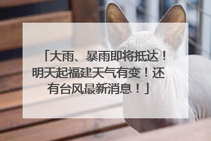 大雨、暴雨即将抵达！明天起福建天气有变！还有台风最新消息！