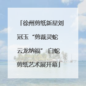 徐州剪纸新星刘冠玉“剪裁灵蛇 云龙纳福” 白蛇剪纸艺术展开幕