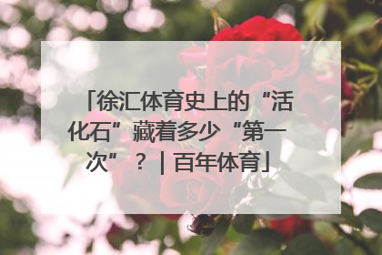 徐汇体育史上的“活化石”藏着多少“第一次”？｜百年体育