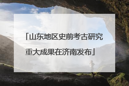 山东地区史前考古研究重大成果在济南发布