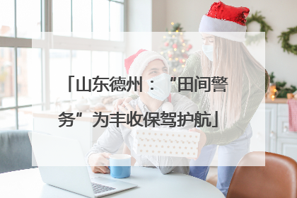 山东德州：“田间警务”为丰收保驾护航